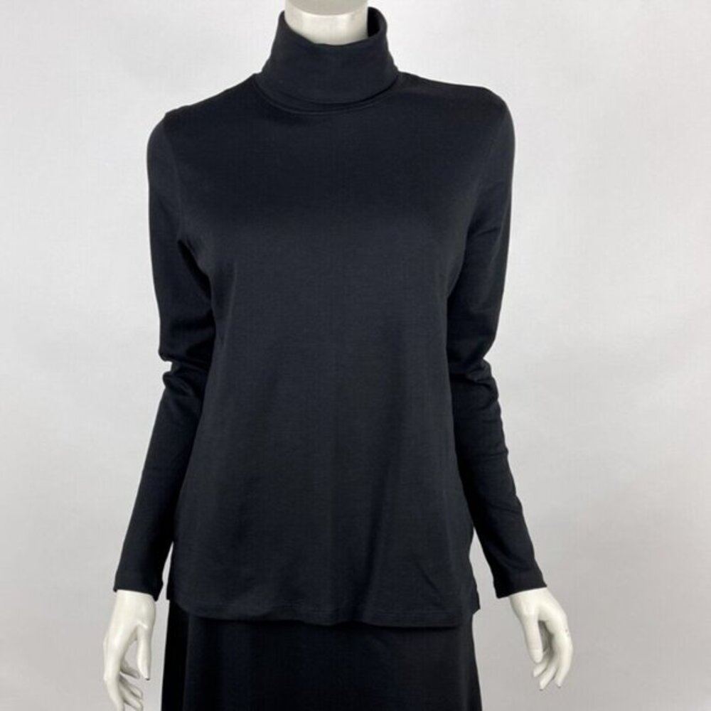 Peruvian Connection Turtleneck Long Sleeve Top & Skirt 2Pc Women M Pima Cotton